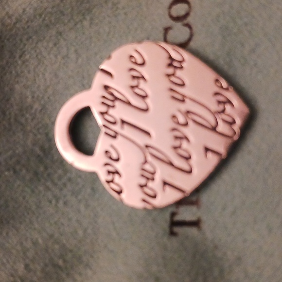 Tiffany & Co, I Love You Heart Charm🩵🩵🩵 - Picture 5 of 6
